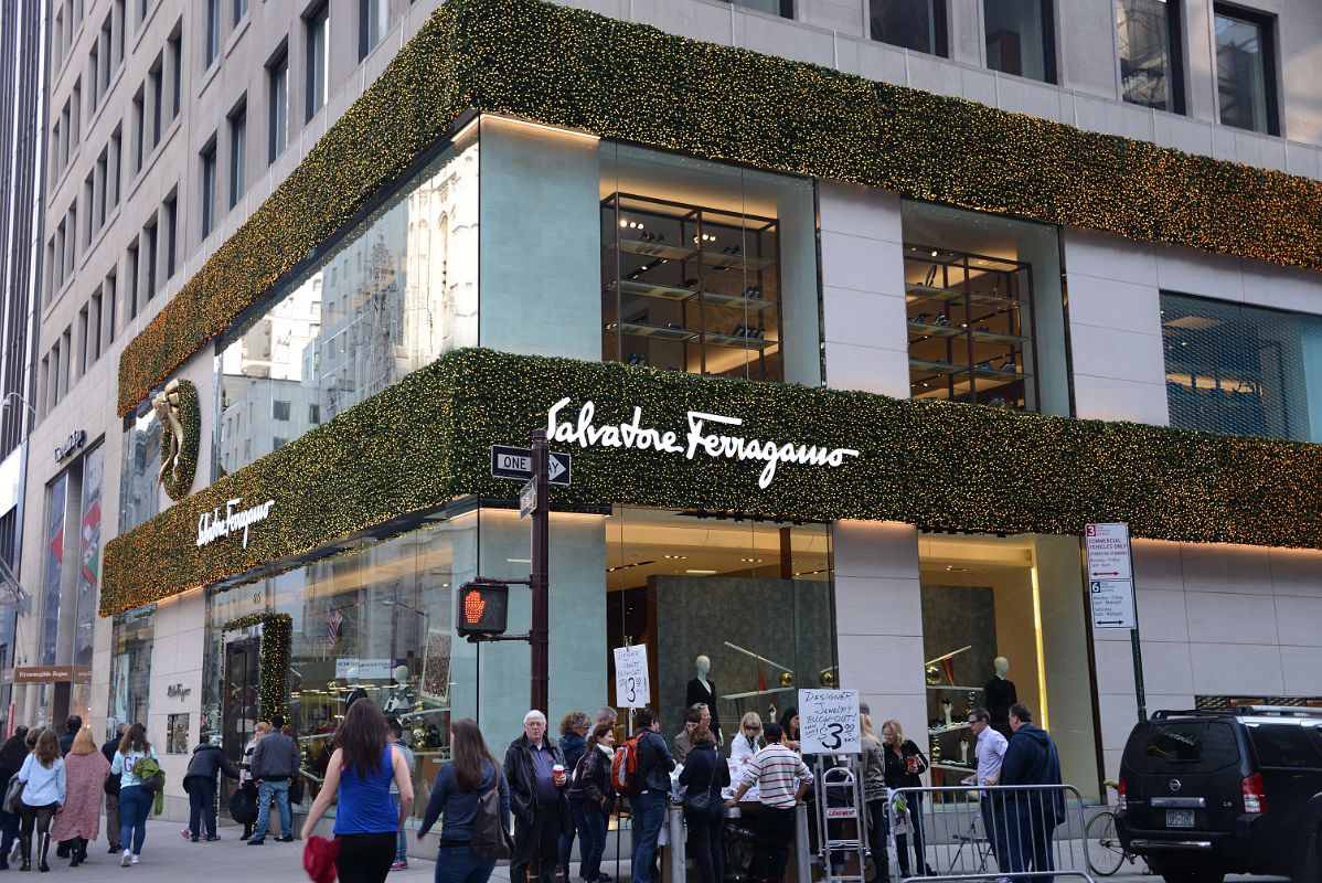 New York City Fifth Avenue 655 02 Salvatore Ferragamo Decorated